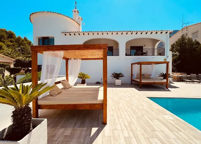 Magic Dream Seaview With 2 Pools, Bbq, Airco, Wifi Denia